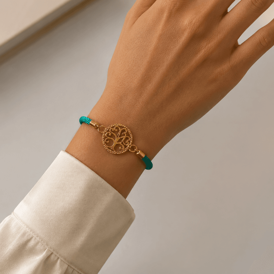 Pulsera Árbol de Vida Turquesa